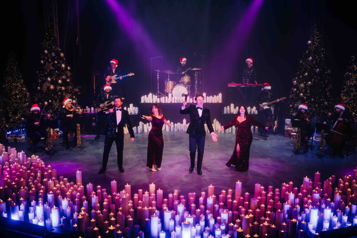 Christmas by Candlelight concert with four West End performers, hundreds of candles and a live band
